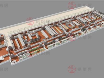 餐厅厨房效果图